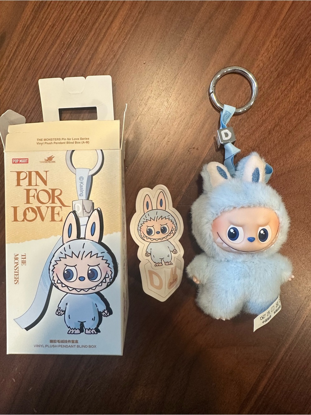 Labubu Pin for Love “D”